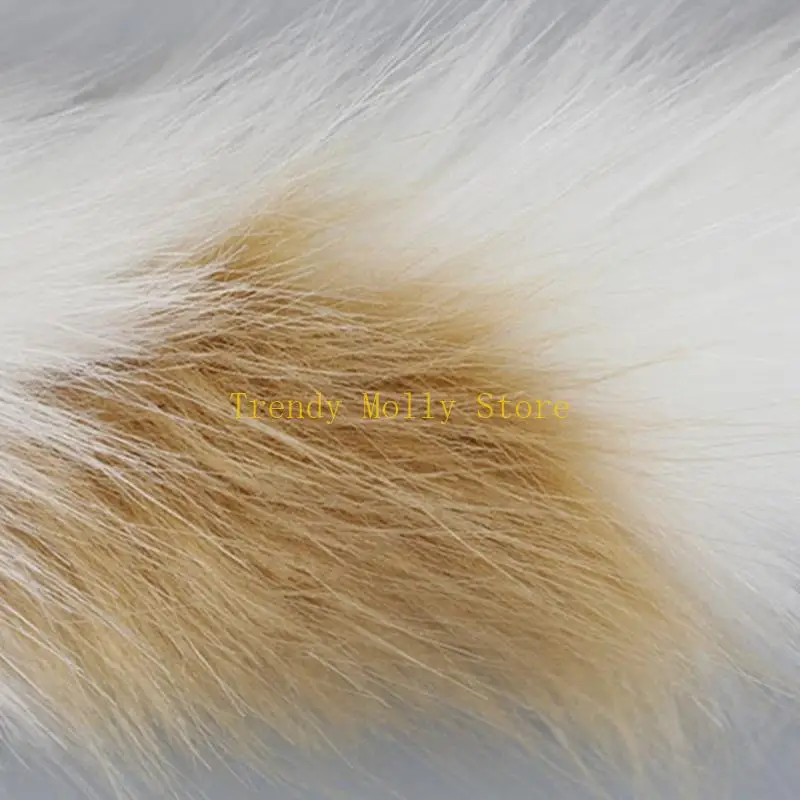 N5KB Wolf Fuchsschwanz Clip Ohren und Handschuhe Set Halloween Cosplay Party Kostüm Zubehör