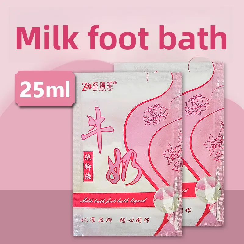 

Milk-Infused Foot Soak Sachets - Single-Serve Luxury Pedicure Treatment for Spa & Wellness Centers, Premium Care