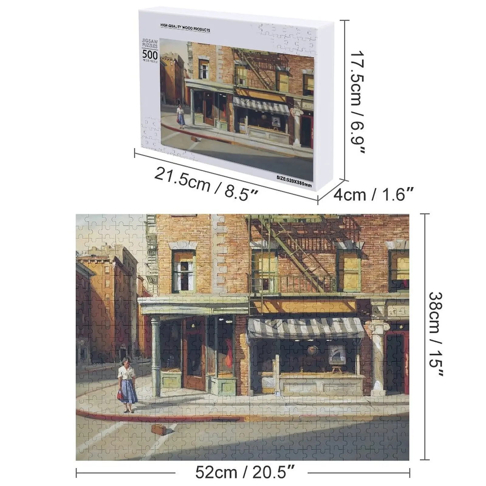 Puzzle Edward Hopper Puzzle con nome in legno personalizzato per animali Puzzle con immagini personalizzate