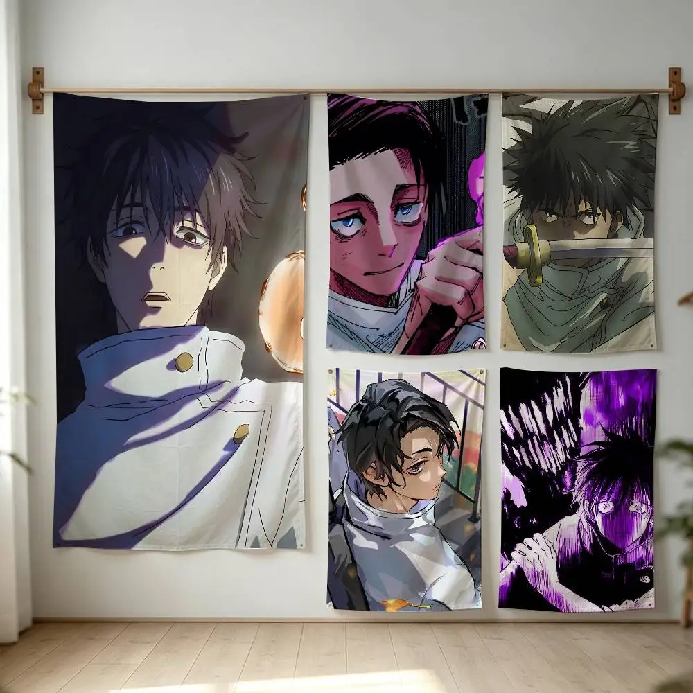Anime O-Okkotsu Yuta Flag Digital Printing Banner for Garage Wall Out Door Decoration