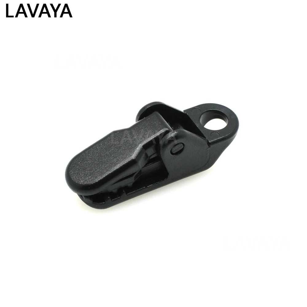 Plastic ID Card Name Tag Holder Badge Garment Clip Black For Backpack Cord Lanyard New Arrivals