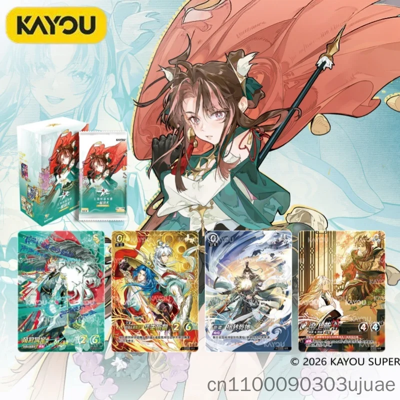 Anime Collectible Genuine Cards KAYOU Three Kingdoms Card One Battle Card Awakening To The Sky Table Pre-built Cards Toy Gifts
