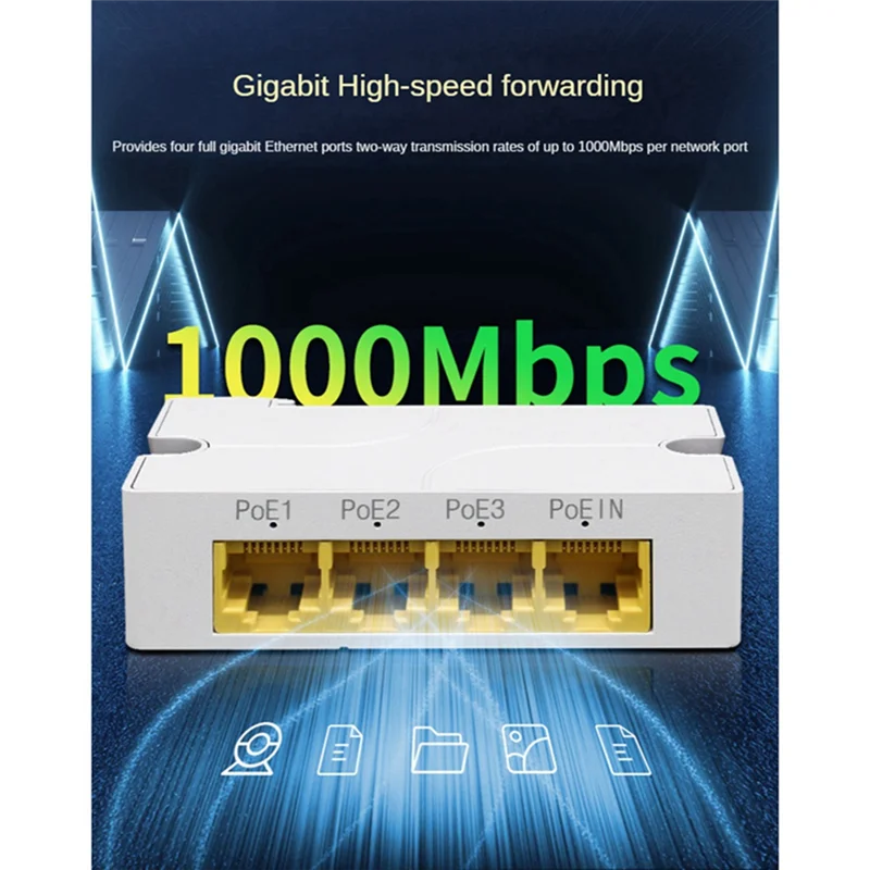 A37T-4Pcs 3 Port Po…