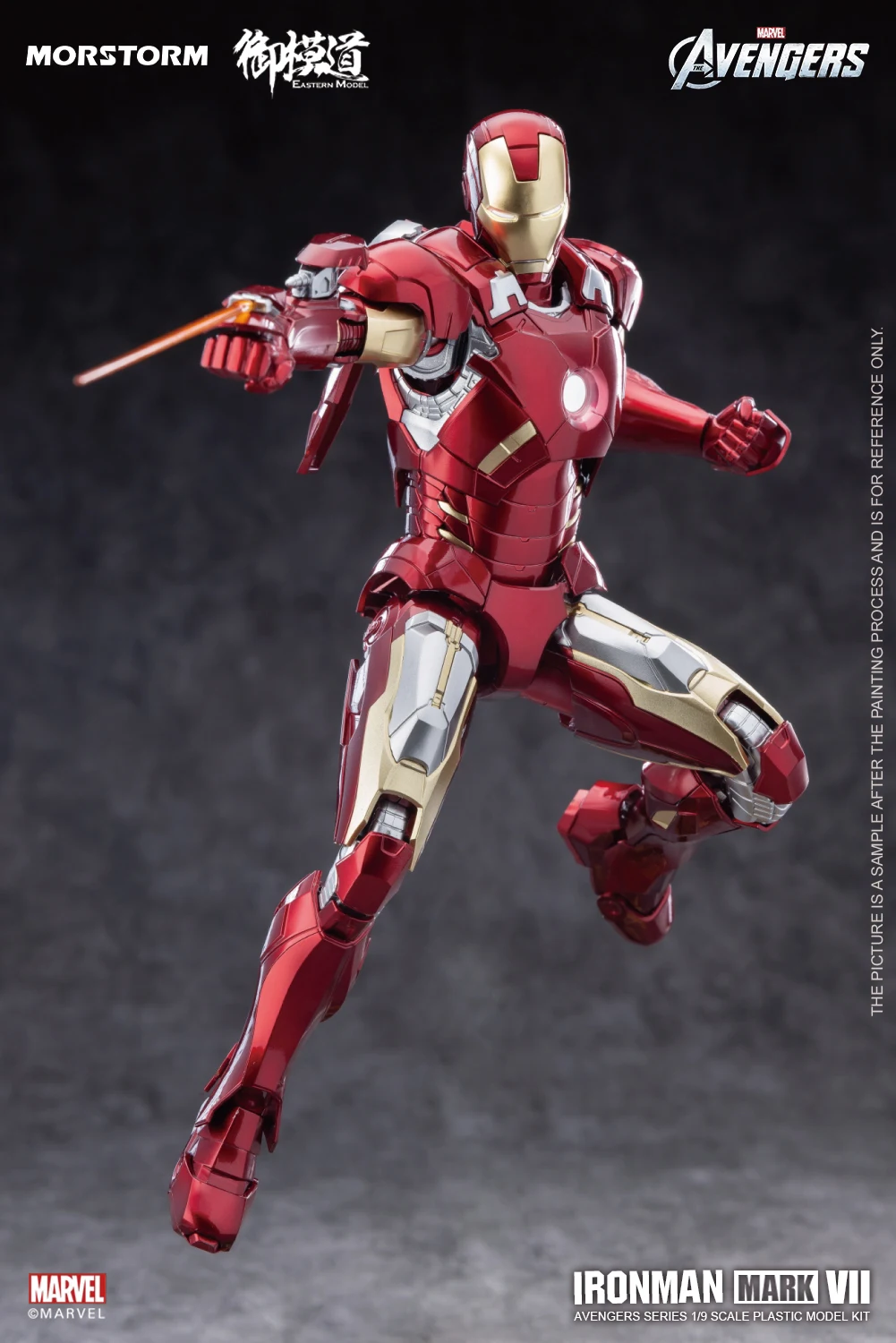 E- MODEL MORSTORM E-model Marvel Iron Man MK7 Deluxe 1/9 Scale Action Figure Assembled Collection model Gift FOR