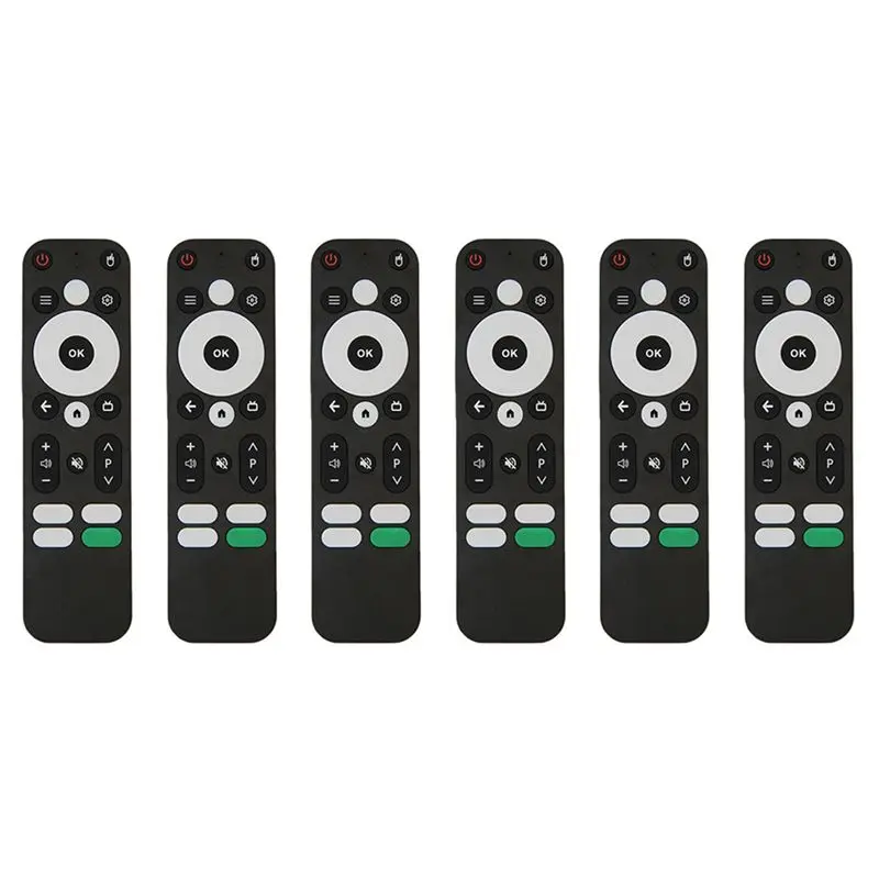DT39 6X Voice Remote Control for MECOOL KM2 KM2 PLUS for ONN Android TV Box, Bluetooth, Black