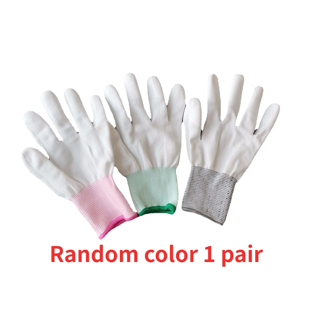 Carbon Fiber Anti Static Gloves Finger Dipping Non Slip Wear Resistant Electronic Work Industry Nylon PU Finger Gloves