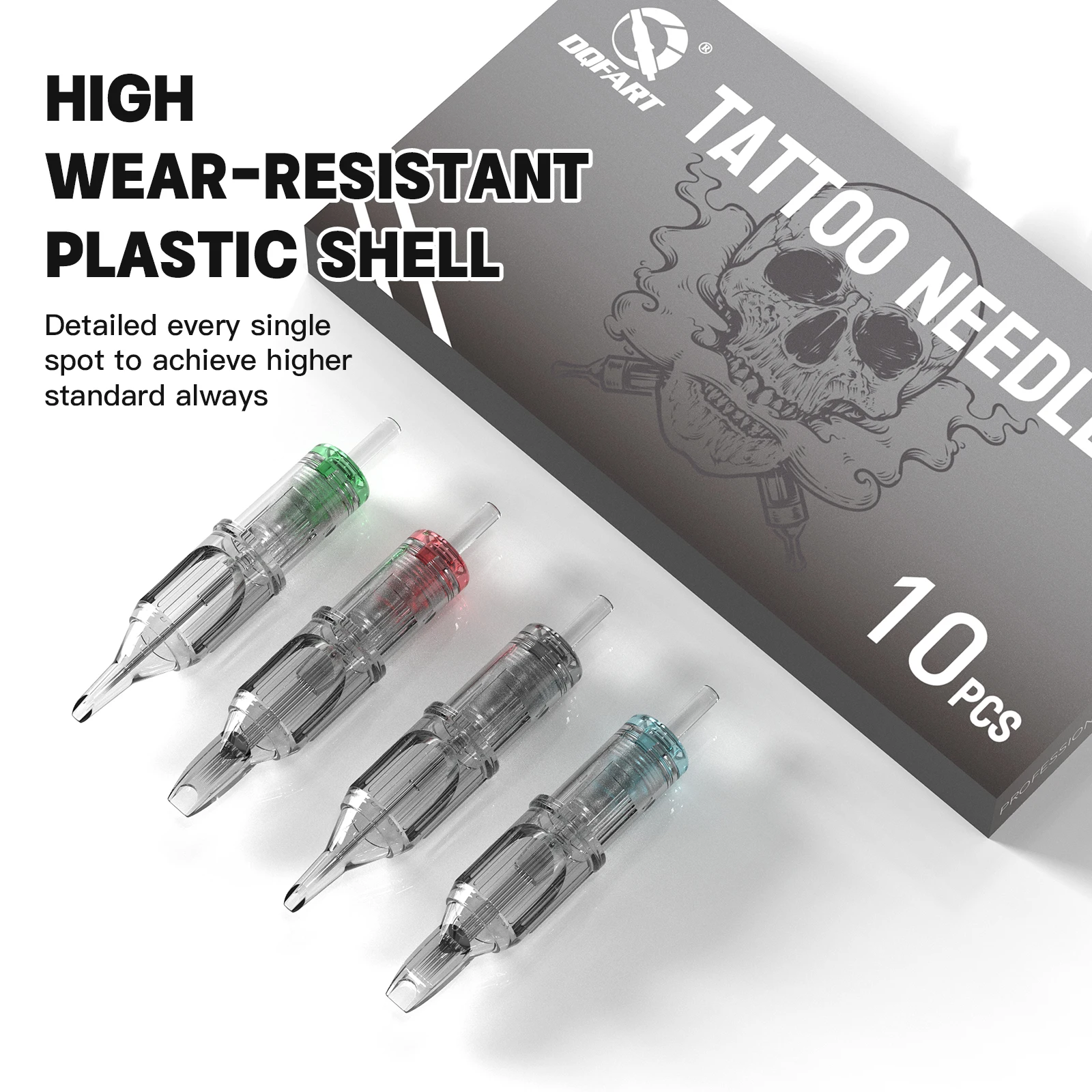 

DQFART 50Pcs Tattoo Needles Cartridge Mixed Model Packing Suitable for Tattoo Artists Beginners Tattoo Accessories