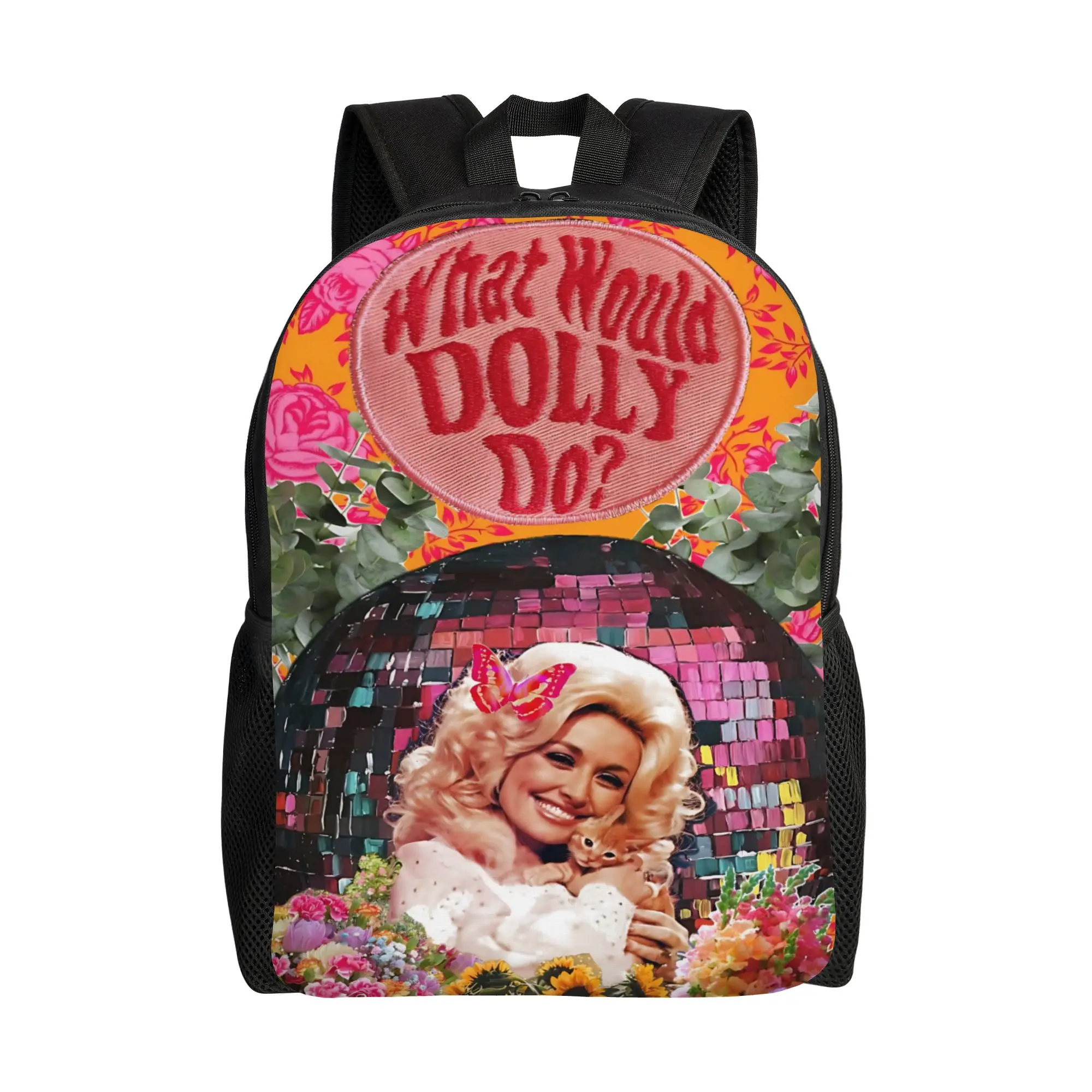 Fashion Dolly Parton backpack  mochila Casual Work Office Sturdy Shoulder Rucksack