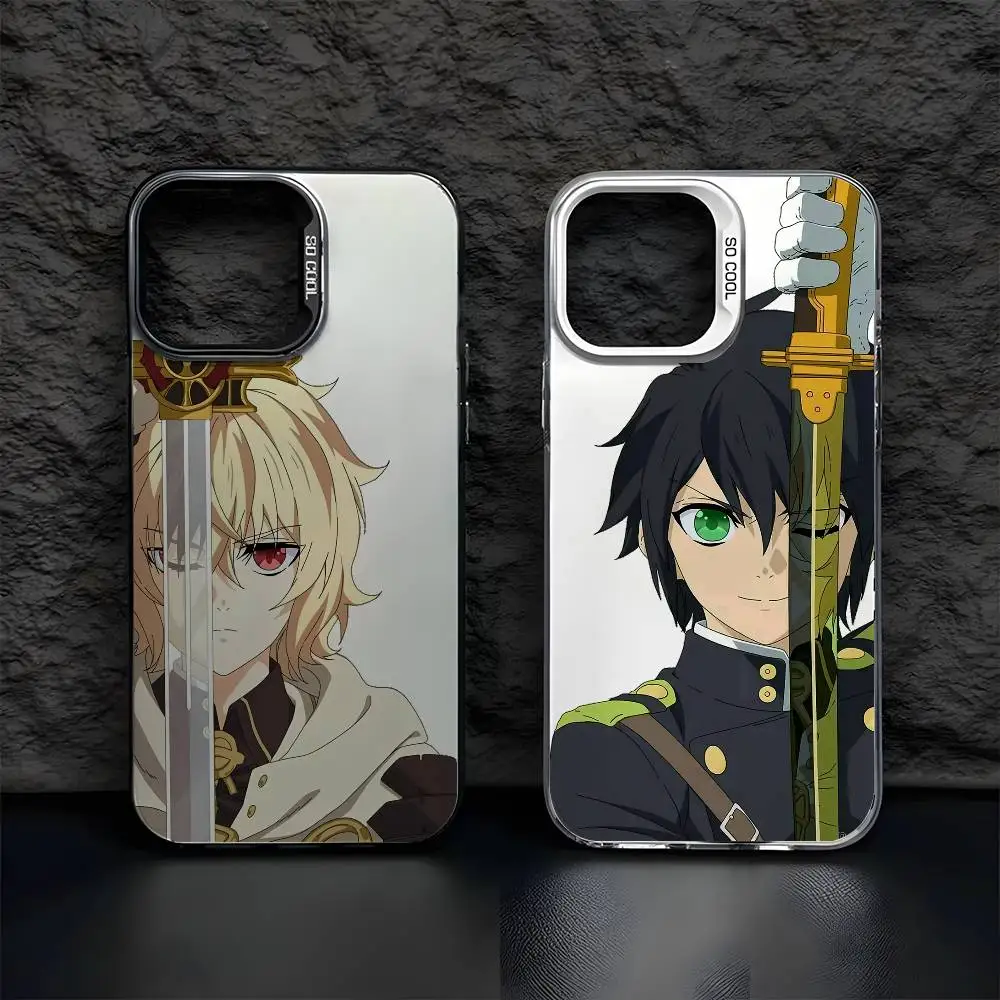 S-Seraph Of The End Cool Phone Case For IPhone 17 16 15 14 13 12 11 Pro Max Air Multicolor Matte Laser Metallic Aurora Funda