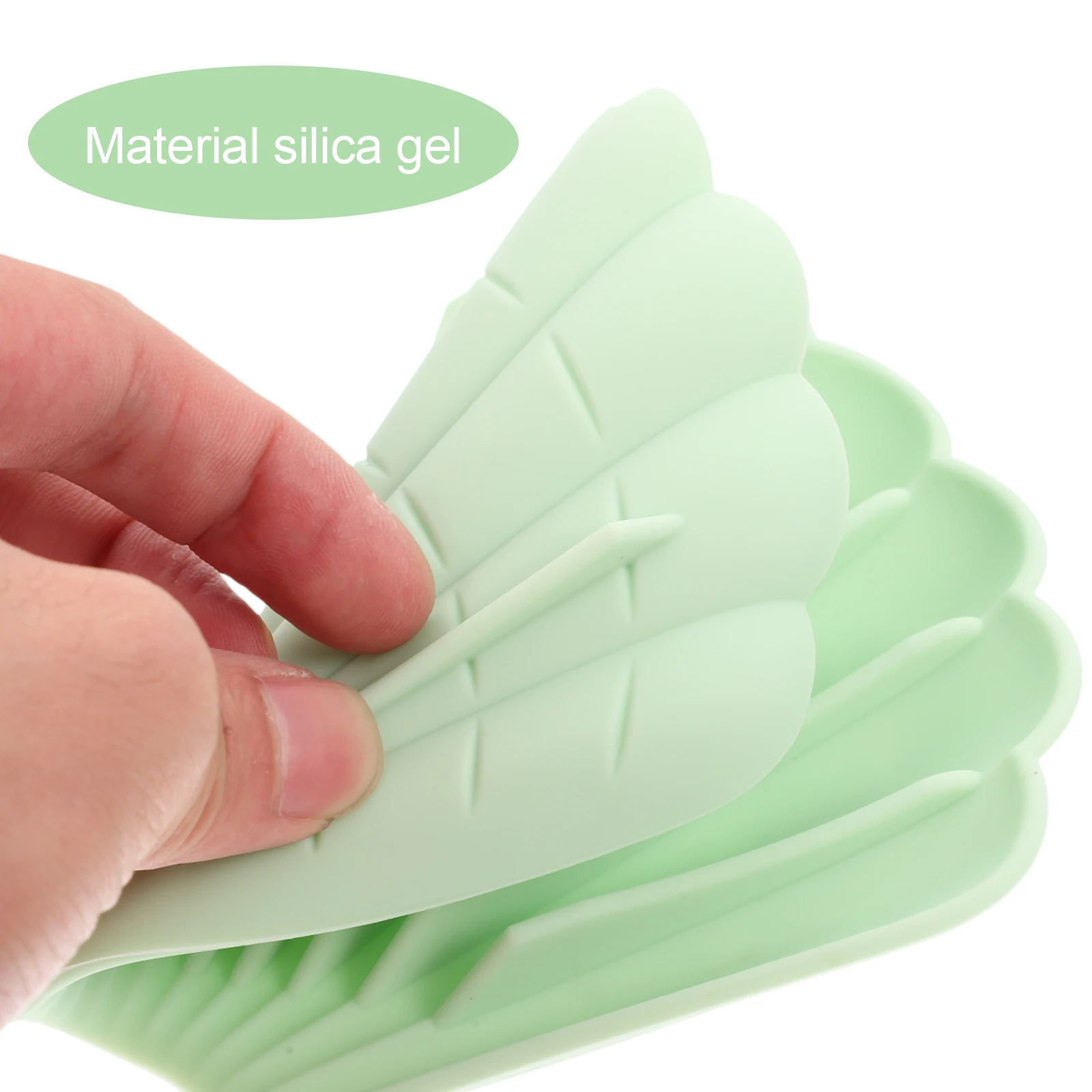 

5pcs Silicone Soap Holder Creative Draining Design Keeps Soap Dry Longer Lasting Suitable Bathroom Kitchen Hotel