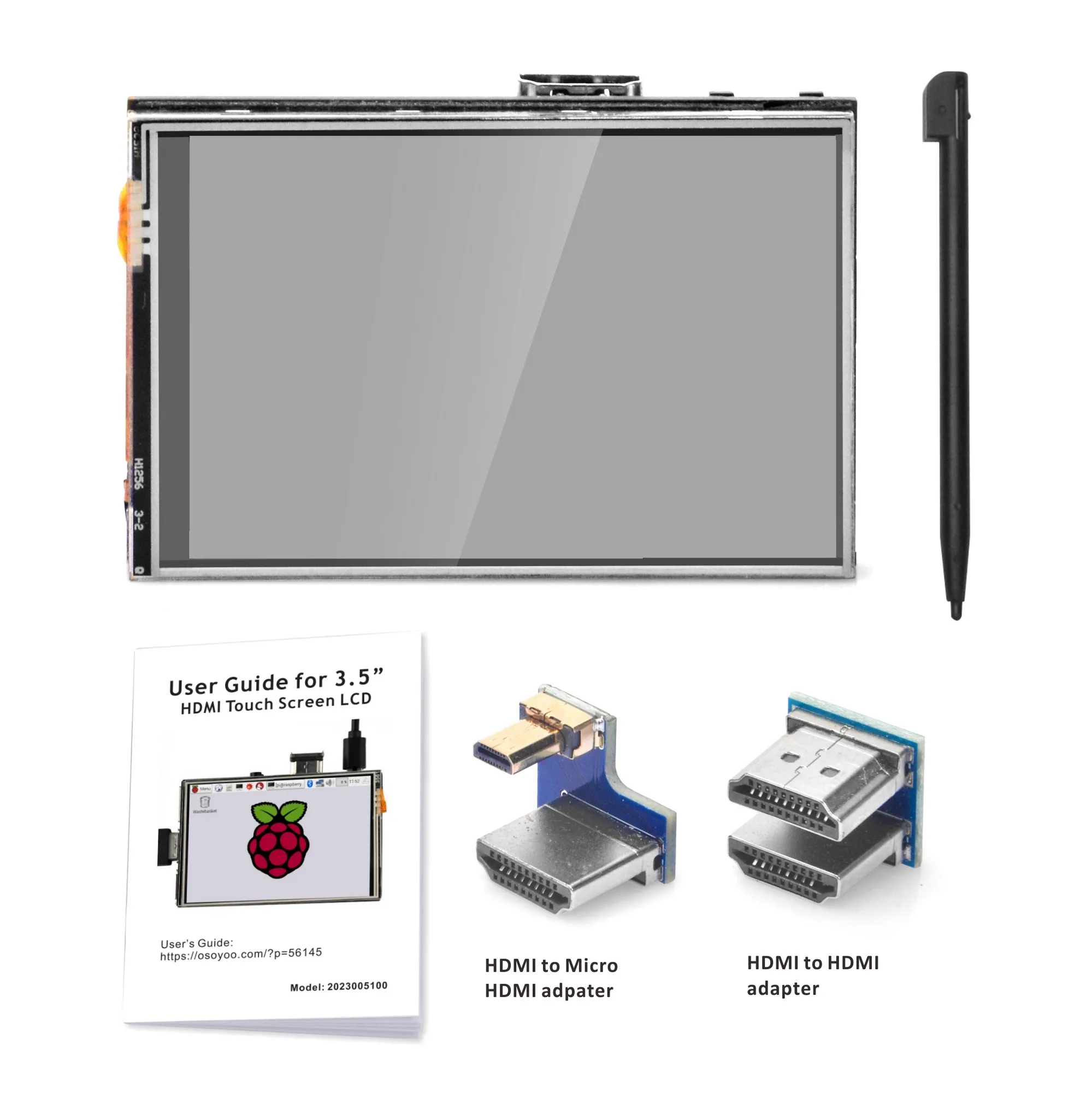 Imagem -06 - Osoyoo Touchscreen Monitor Lcd Display Hdmitft com Stylus e Manual para Raspberry pi Modelo b Mais 35