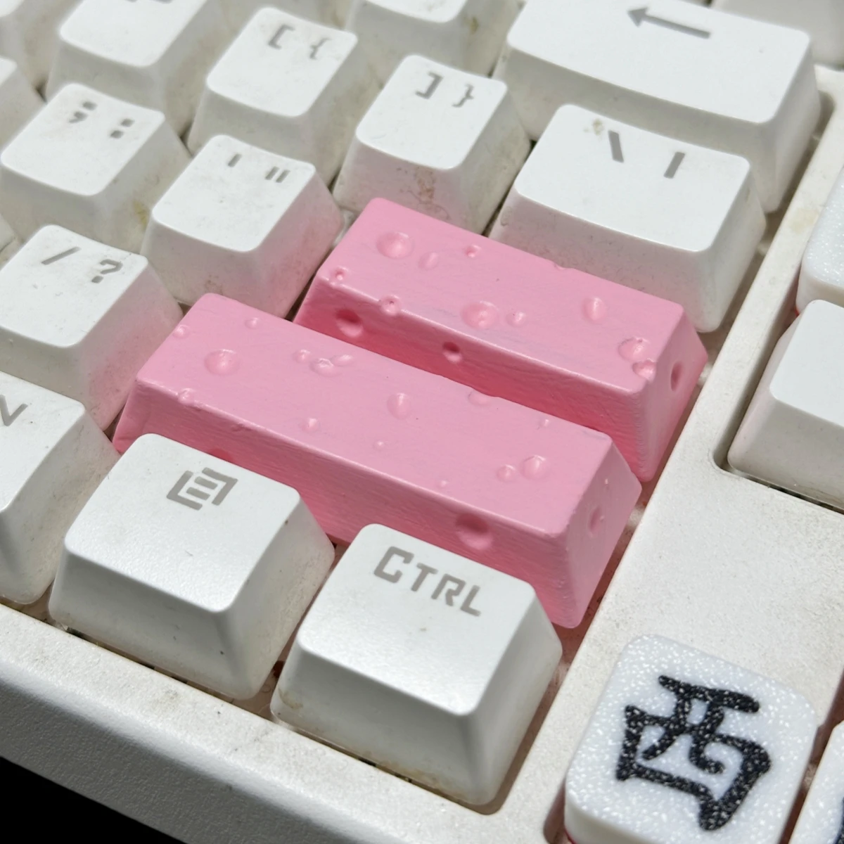 Spacebar Keyboard Custom Keycaps Lucky Charm Resin Caps Handmad ESC Artisan Key Cap Mechanical Keyboard Game Accessories