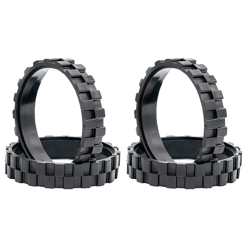 

For ROOMBA Compatible Tire Set 2 Pcs Anti Skid Replacement Wheels Crafted from Sturdy Rubber Material for Extended Use
