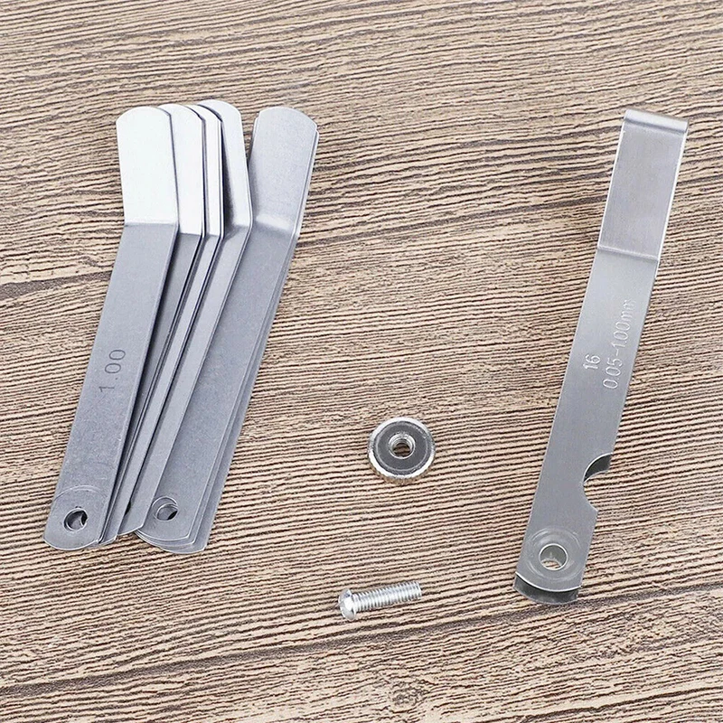 16 Blades Metric Feeler Gauge 0.05-1.0mm Curved Valve Offset Meansurement Tool for Spark Plug Gap Valve Tappets image 6