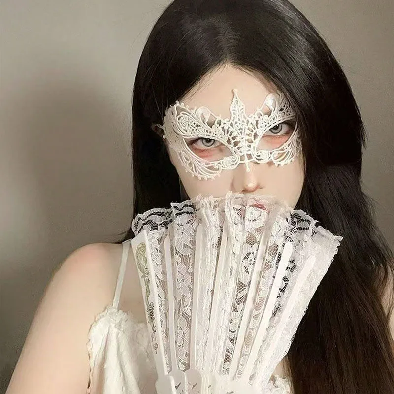Gold and Silver Lace and Diamond Mask Eye Mask Masquerade Adult Male and Female Party Mask Sensual Women's Half Face