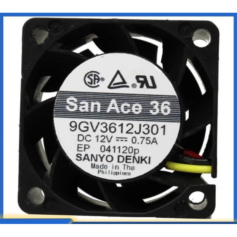 

Y for Sanyo 9GV3612J301 12V 0.75A 3628 36*36*28mm Inverter Cooling Fan