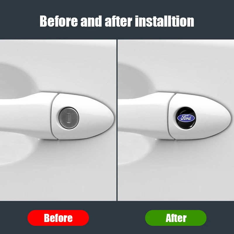 Car Lock Sticker Keyhole Anti-blocking Protection Styling for Ford focus Fiesta EcoSport ESCORT ranger fusion mondeo Mustang - view 5