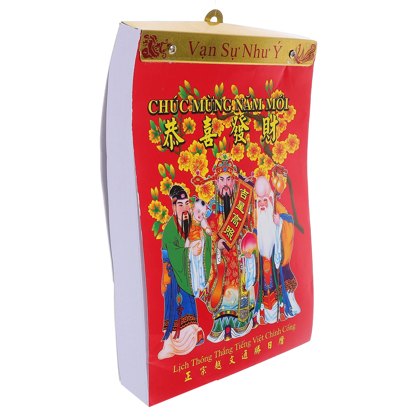 

2026 Chinese Vietnamese Calendar Horse Year Hand Torn Wall Planner Paper Yearly Daily Lunar Hanging