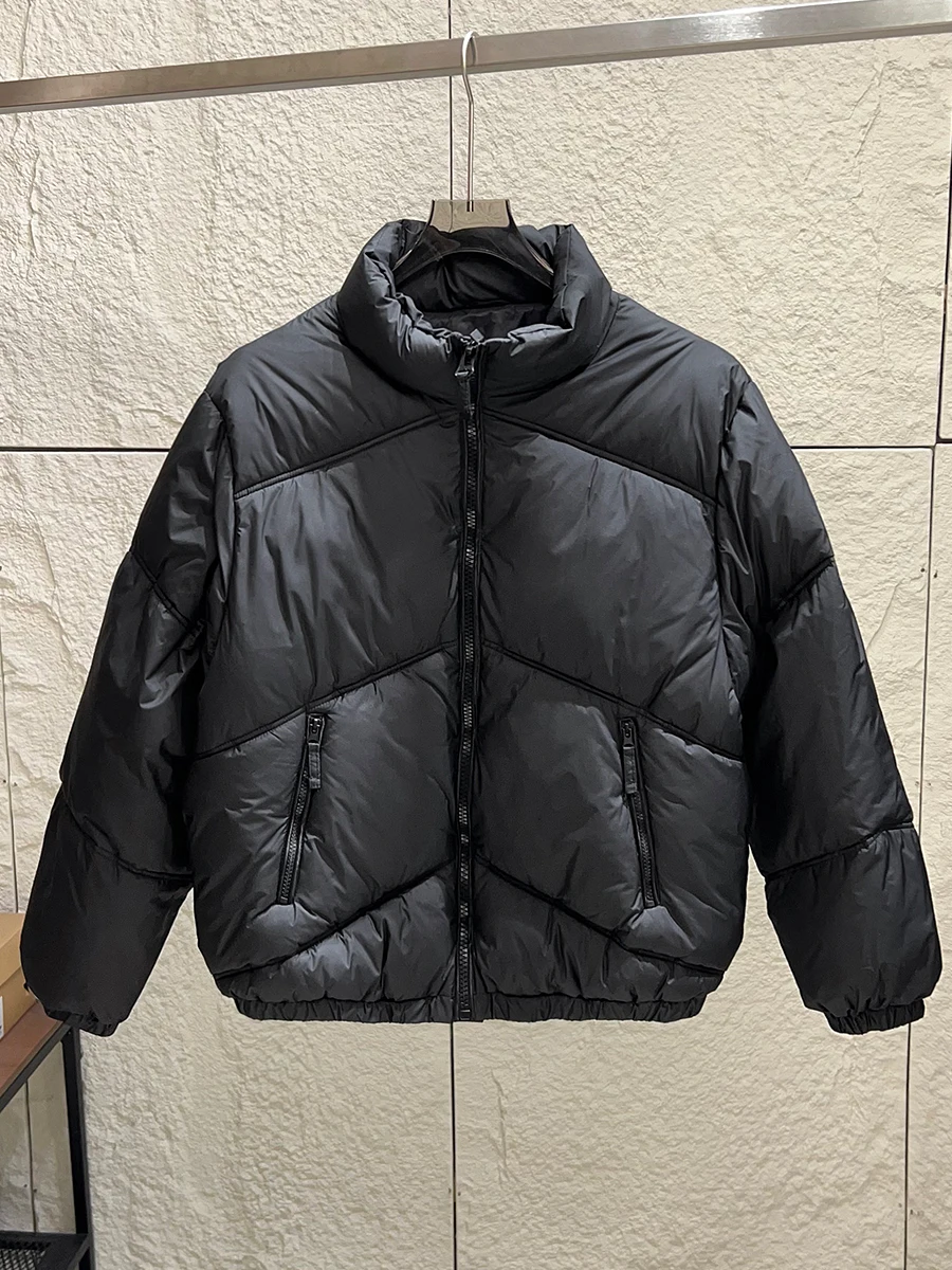 

Thickened Outdoor Windproof Warm Bread Style Cotton Jacket Stand Collar for Couples Winter Youth Fashion Urban Style Zipper C...