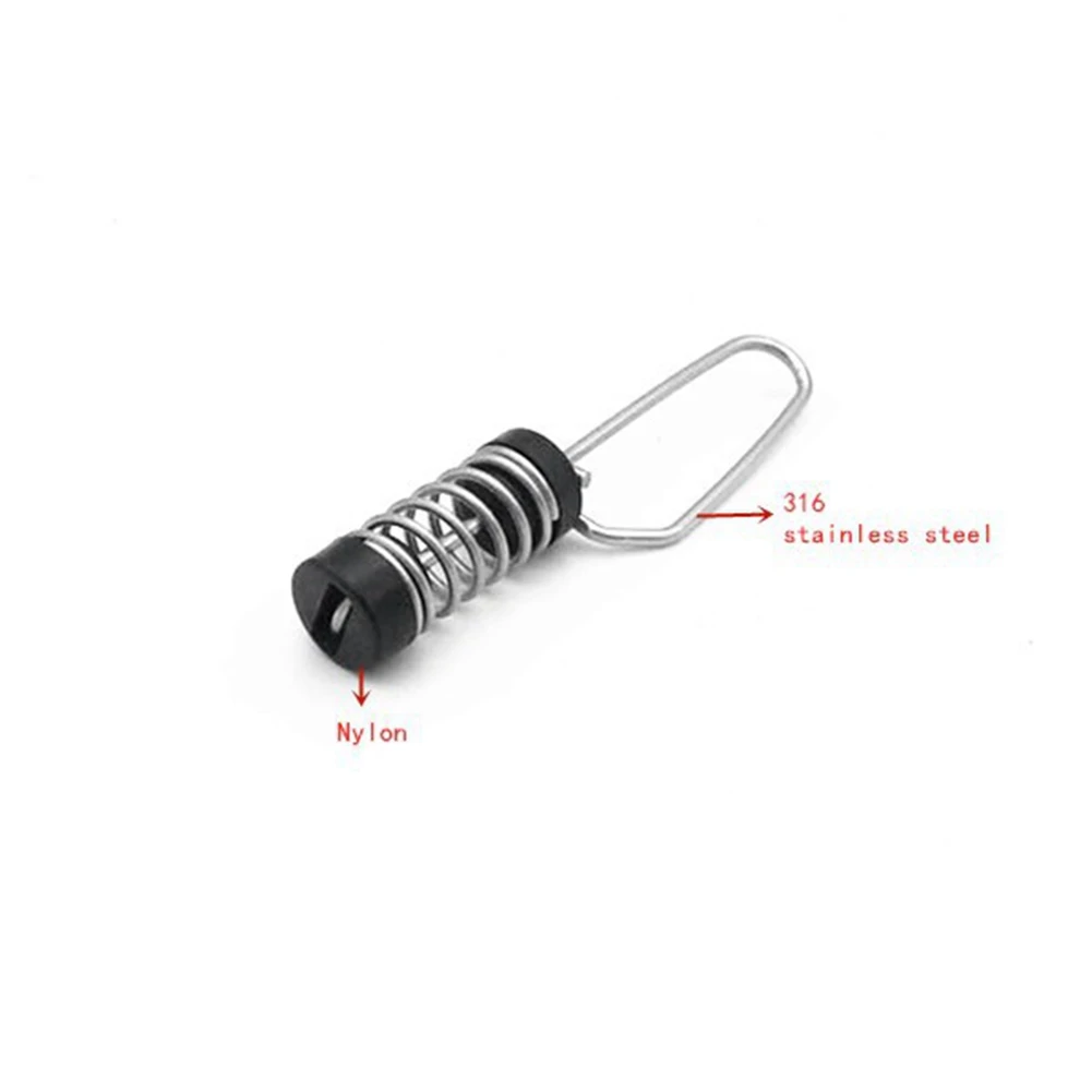 -[Cilae-17R] Fishing Flag Clips Stainless Steel Marine Boat Flag Clips For Halyards Outrigger Lines Antennas Flagpole Rope