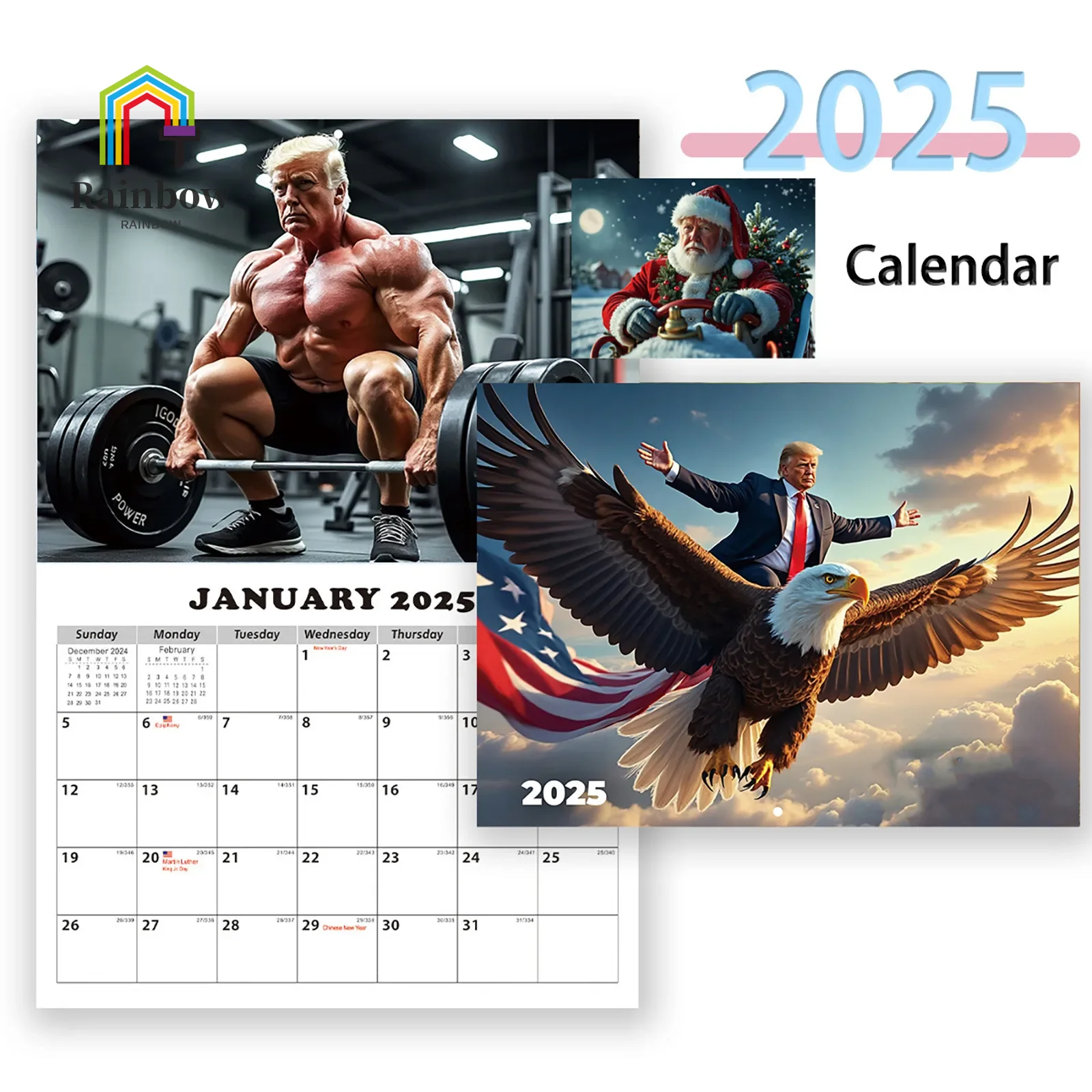 2025 Presidential Wall Calendar – Presidential Design, Monthly Calendar Featuring Stunning Images, Perfect For MAGA Supporters,