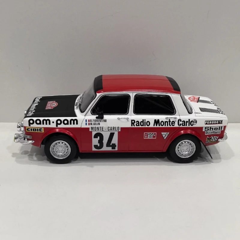 

IXO 1/18 Scale SIMCA rallye 2 #34 Alloy Simulation Car Model Static Collection Decorated Holiday Gifts Toys Souvenir Gift