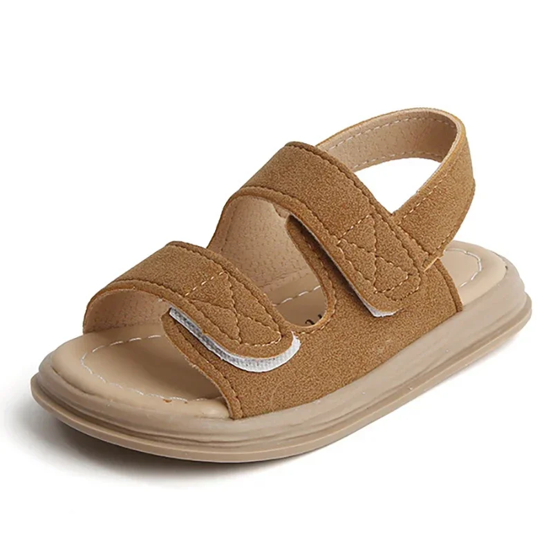 Summer New Soft Sole Suede Sandals Boys Casual Shoes Female Baby Open-toe Fashion Beach Shoes Children's Sandals