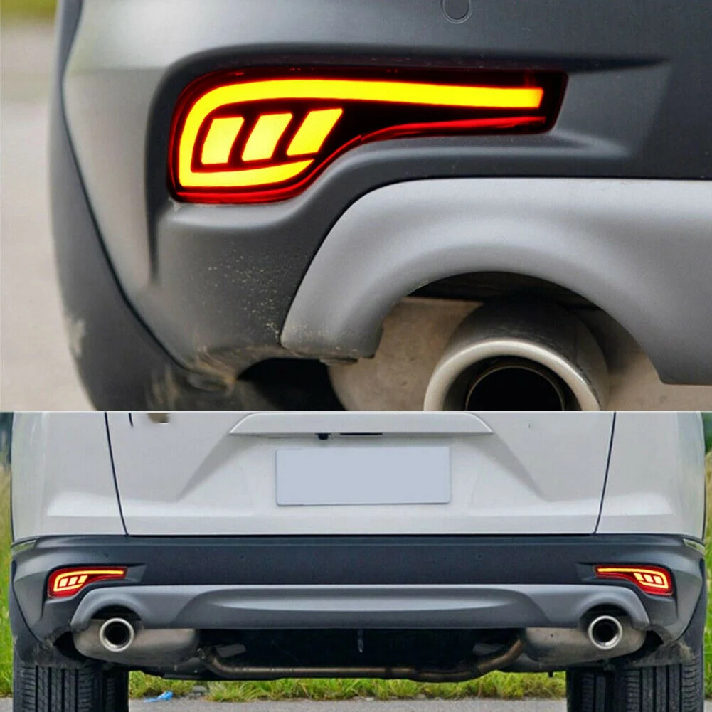 Portable For Honda CR-V CRV 17-19 LED Rear Bumper Brake Tail Lights Fog Lamp JSR Style