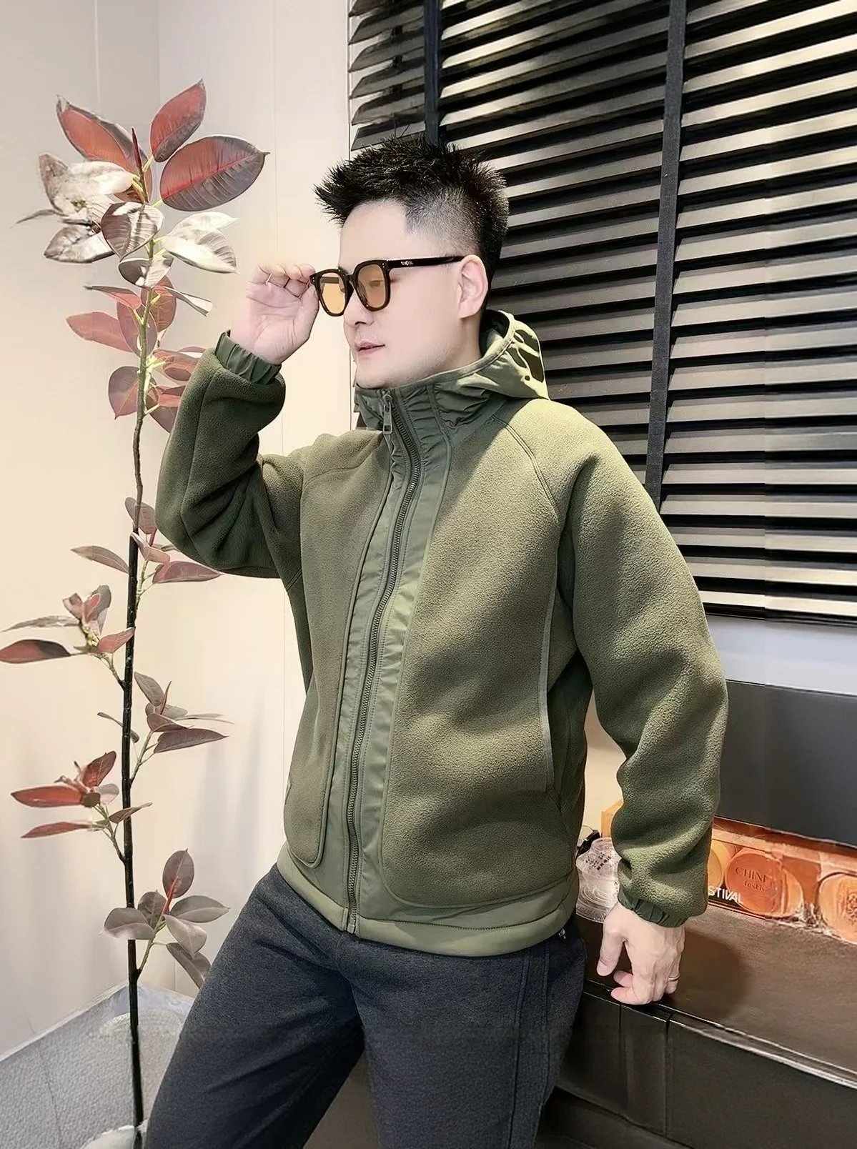 

Мужская двусторонняя флисовая куртка с капюшоном, утепленная, повседневная, свободного кроя, с длинными рукавами, на молнии, для активного отдыха, молодежная