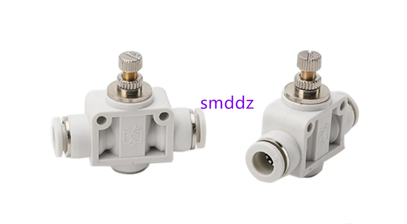 5pcs  Two end connecting speed control valve throttle valve (white):   LSA-4   LSA-6   LSA-8   LSA-10   LSA-12