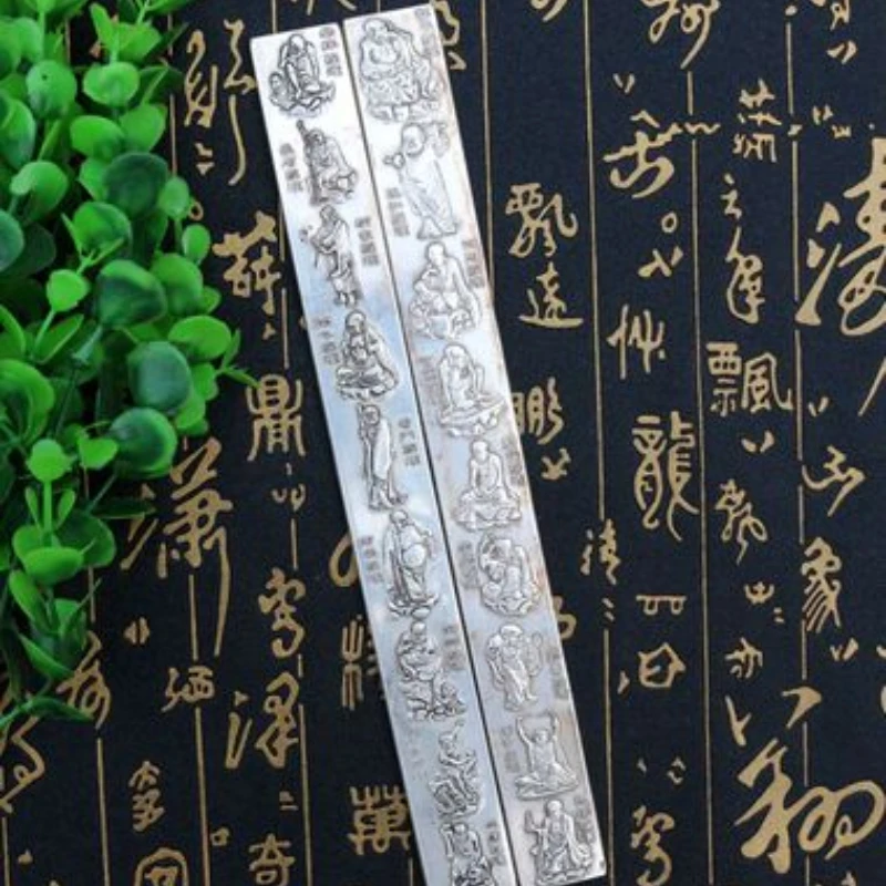Fine Carving Paperweights Multifunction Cupronickel Paper Pressing Paperweights Chinese Painting Calligraphie Brush Paperweights