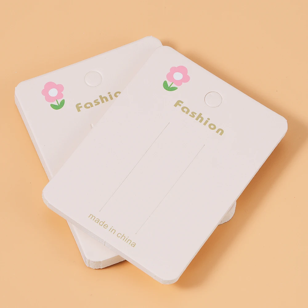 

10-50pcs Hairpin Barrettes Packaging Paper Cards for Handmade Girls Hair Rubber Bands Display Tag Holder Retail Lables