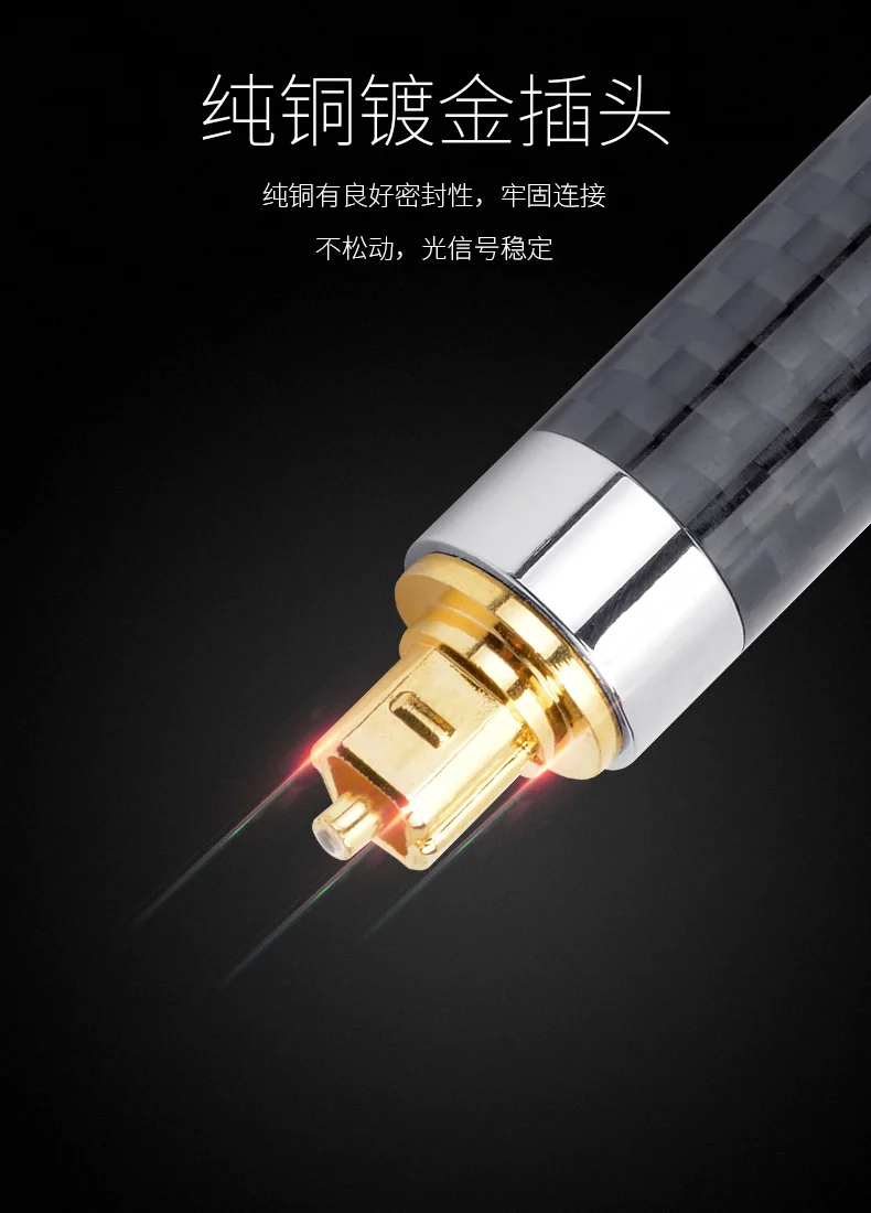 Digital Digital 5.1 Channel Optical Fiber Audio Cable Whispering