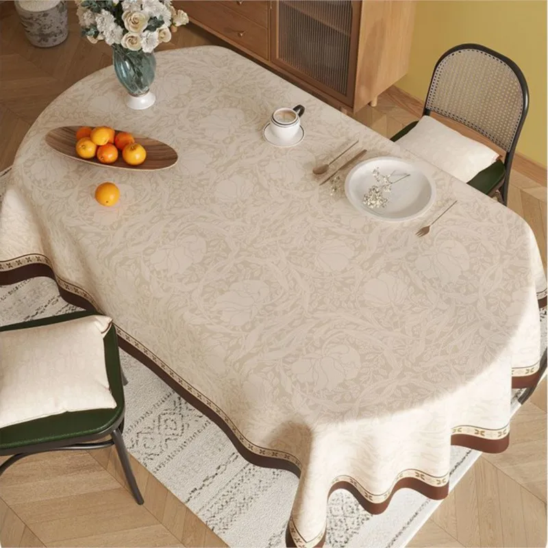PVC Style Tablecloth Waterproof Oil Resistant Heat-resistant Washable Dining Table Tablecloth Houshold Durable Table Cloth ZG890