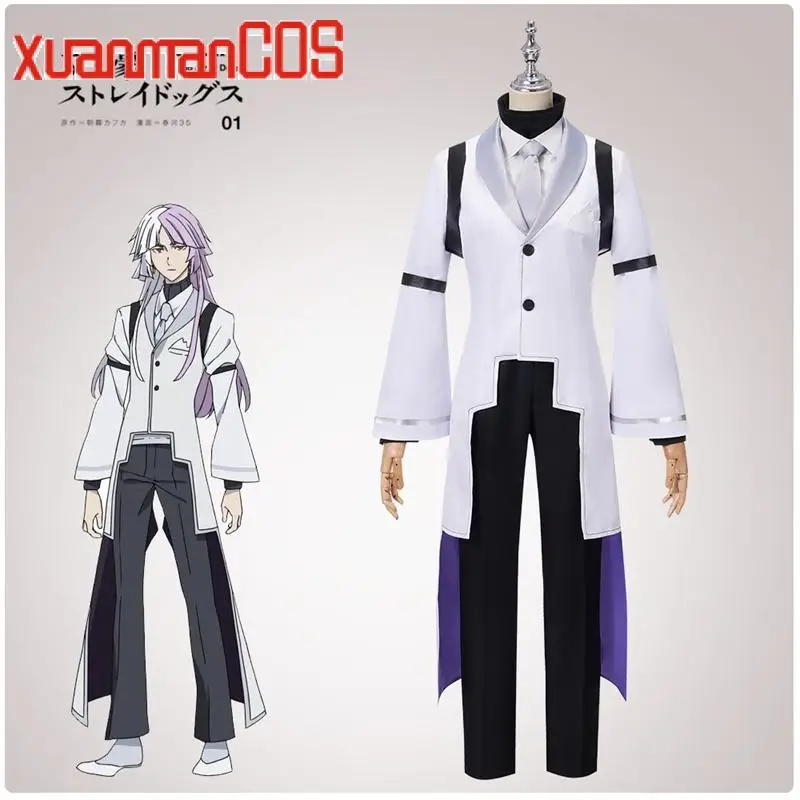 Anime Stray Dogs 4Th Season Sigma Cosplay Costume Halloween Birthday Carnival Christmas Men Uniforms Suit