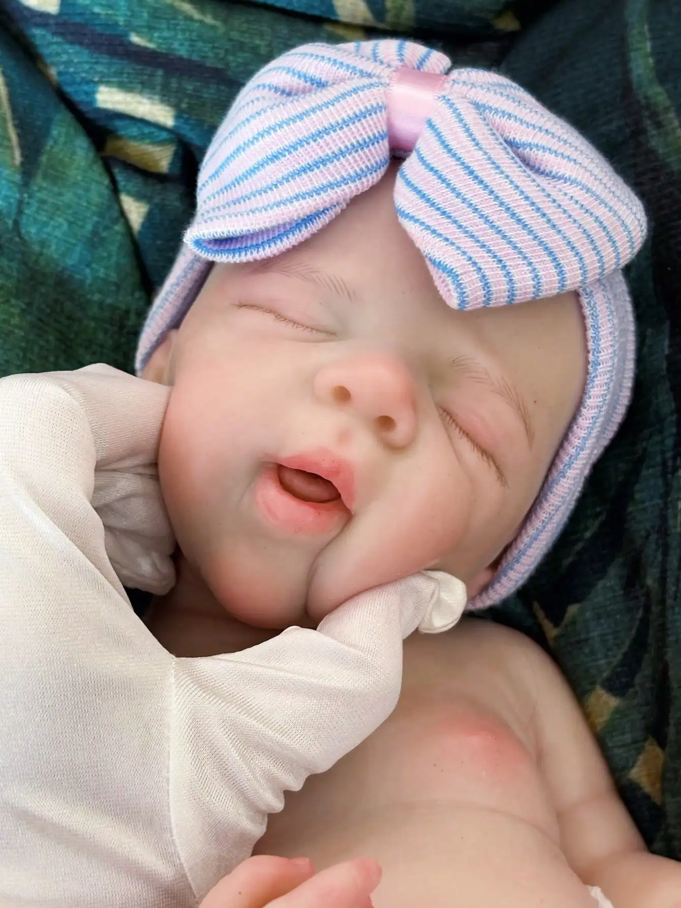 ซัคเซีย ตุ๊กตาซิลิโคนรีบอร์น ปาสคาล ขนาด 18 นิ้ว |   แบบเปิดปาก |   ตุ๊กตาศิลปะงานฝีมือเด็กหญิงที่ทาสีเหมือนจริง