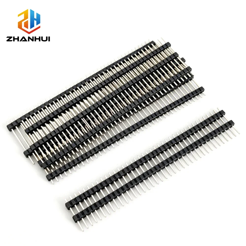 10pcs 2.54mm Single Row Double Plastic 1x2/3/4/5/6/7-40P PCB Board Spacer Male Pin Header Long 11.5/13/15/17/19/21/25/30mm