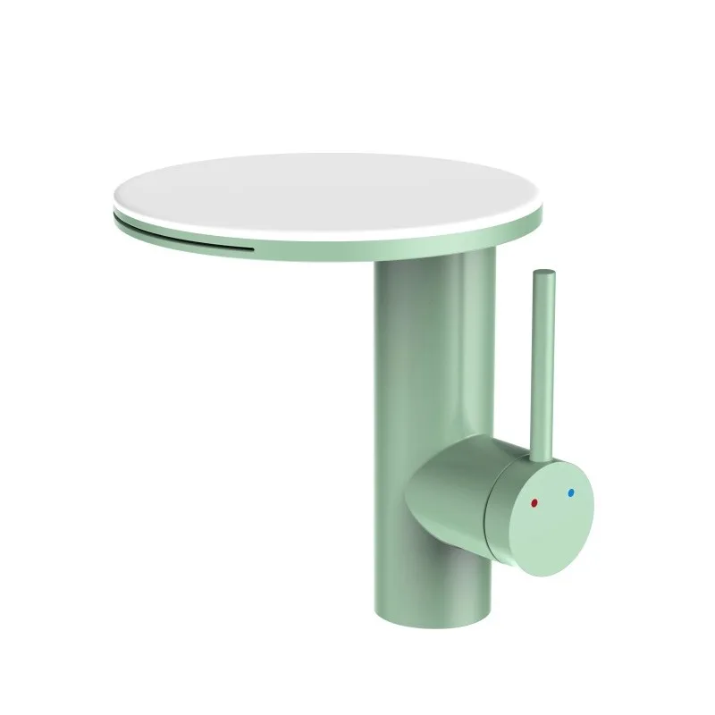 

Ванная комната Домашний водопад Умывальник из нержавеющей стали 360° ° Вращающийся смеситель для умывальника с горячей и холодной водой