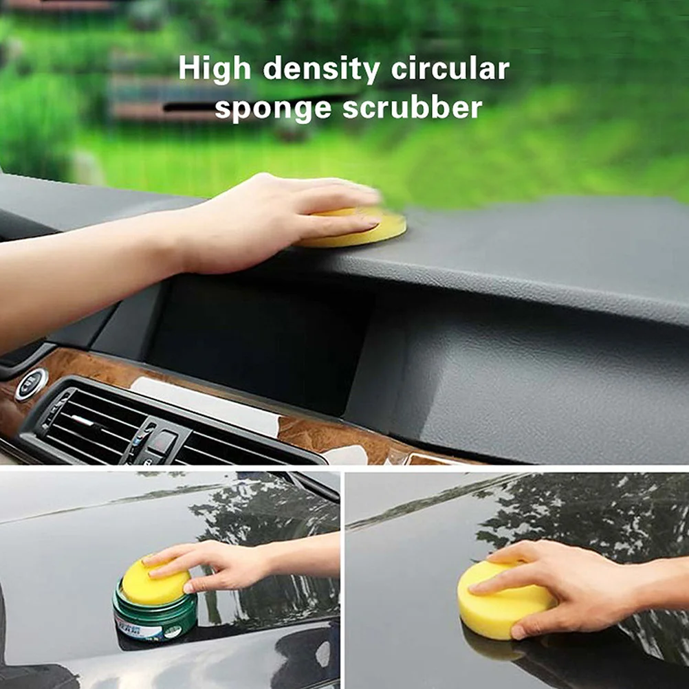 

36 Pcs Automobile Waxing Sponge Car Buffing Polishing Pads Cleaning Sponges Vehicle Brush