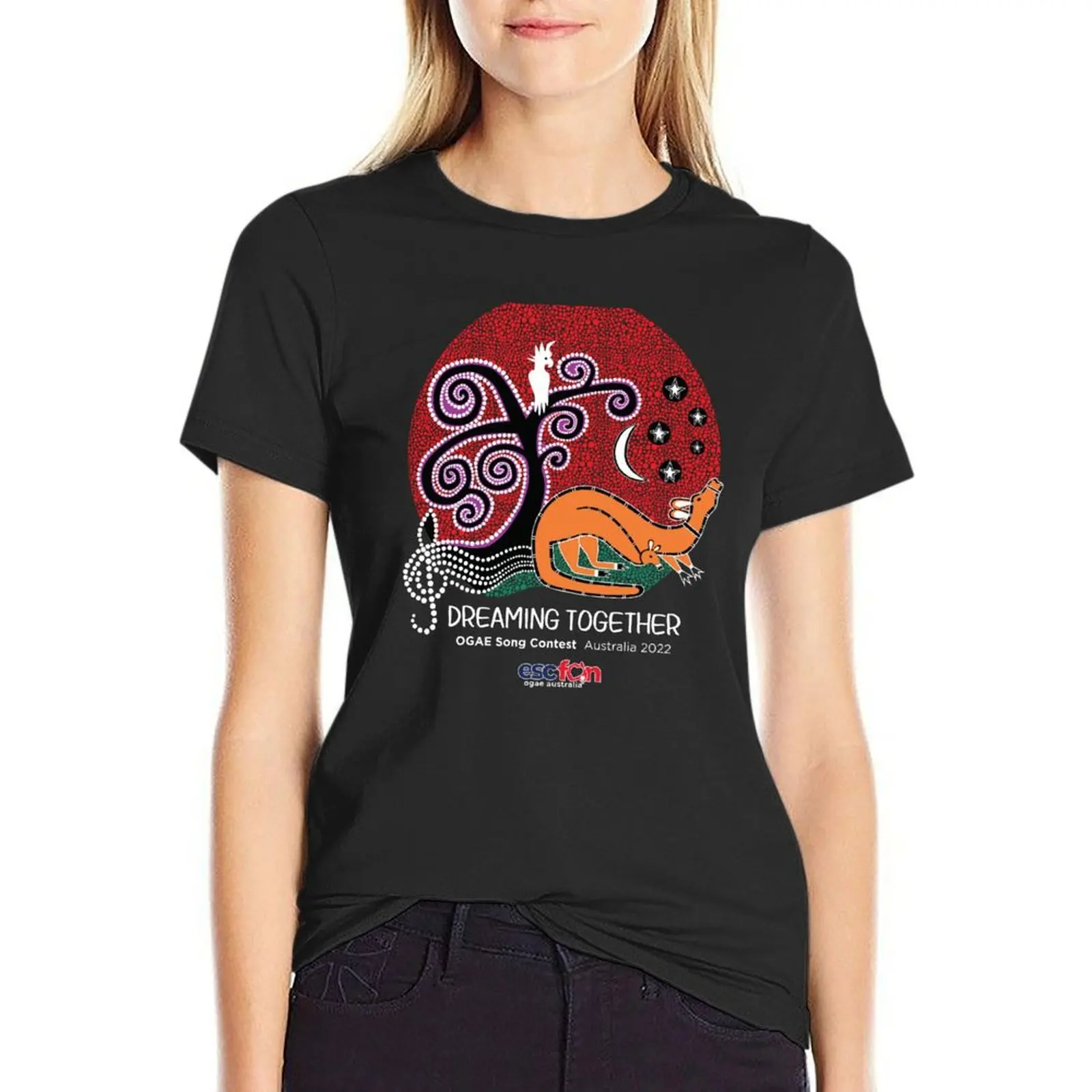 

OGAE Song Contest - Australia 2022 T-Shirt cute clothes graphics Women's summer blouses 2024