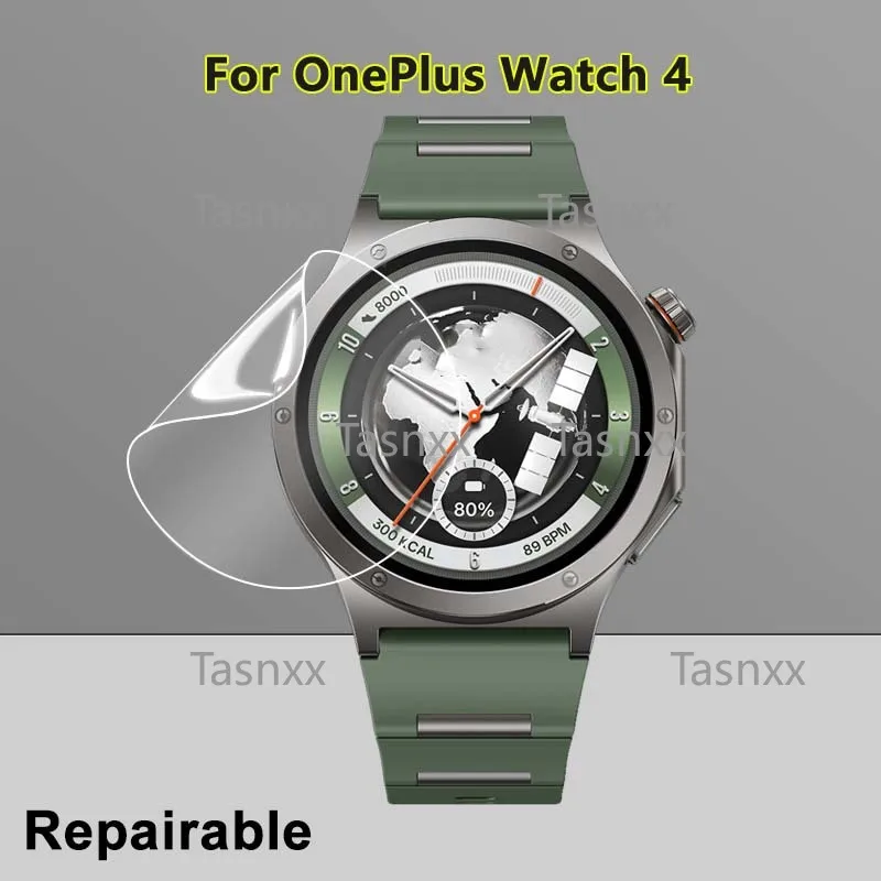 Protecteur d'écran Ultra fin pour OnePlus Watch 4 Lite 3 2 2R, Film Hydrogel souple anti-rayures réparable de 43mm, pas en verre trempé