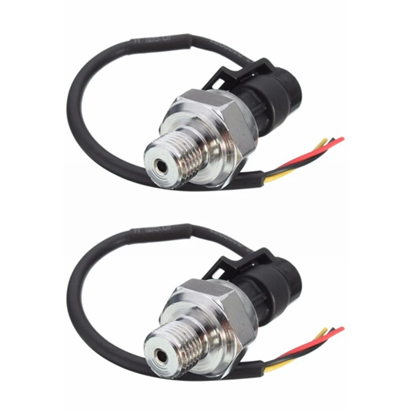 2X Pressure Transducer Sensor 5V 0-1.2Mpa Oil Fuel For Gas Water Air