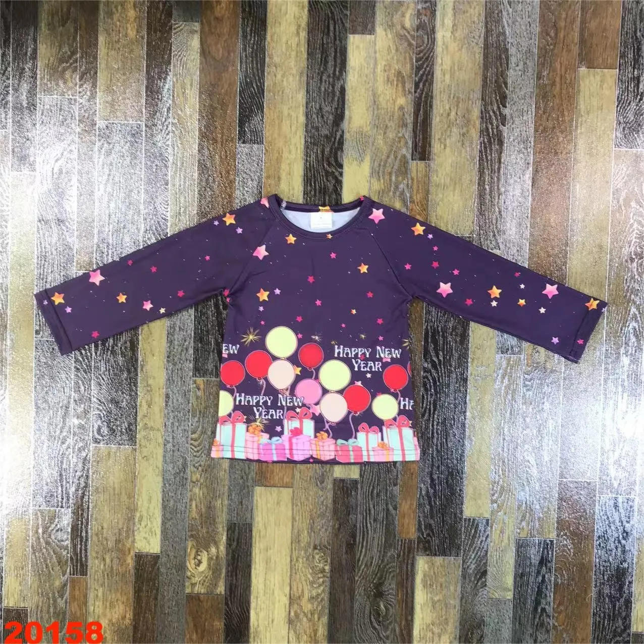 Red New year boy baby autumn inner wear long-sleeved T-shirt coat jacket top childrens inner wear image 2