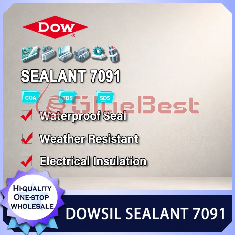 DOW CORNING DOWSIL 7091 Silicone Sealant Neutral Cure for PCB Encapsulation Glass Metal Bonding High Temp Weather Resistant Max
