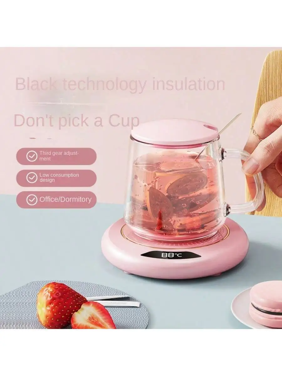 USB Heated Coasters, Thermostatic Coasters, Heaters, Office Smart Drink Heaters, Suitable For Most Cups. Outdoor Camping Picnic