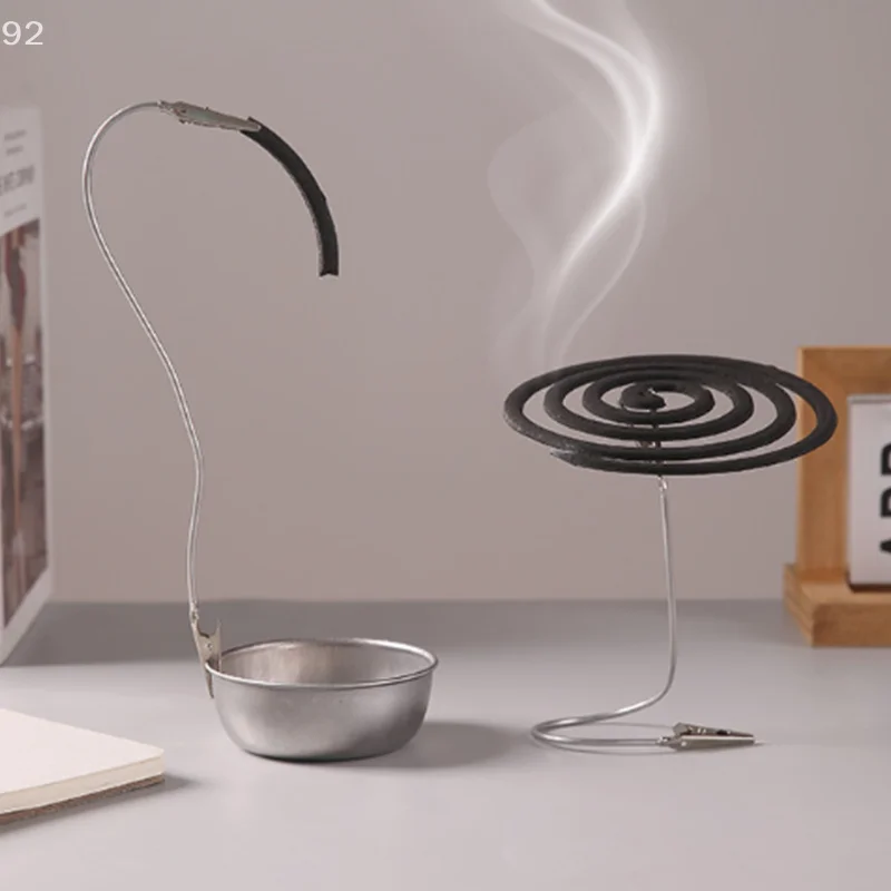 Stainless Steel Multi-function Ash Tray BaseMosquito Coil Mosquito Coil Holder With Tray Mosquito Repellent