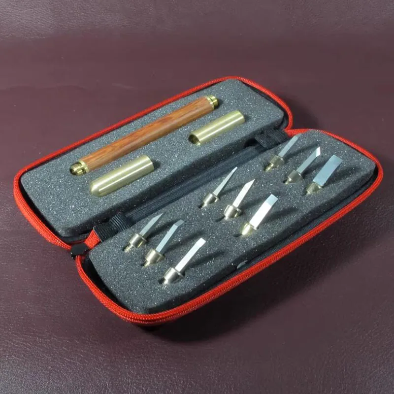 Removable Blades for Stone, Wood, Nut and Seal Engraving - Tungsten Carving Tool Set