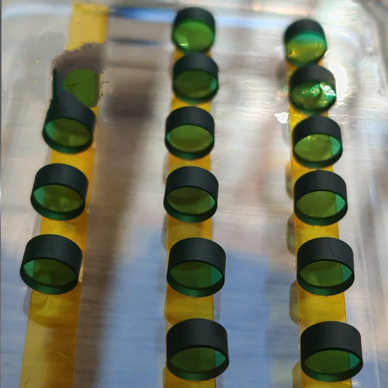 V YAG vanadium-doped yttrium aluminate garnet crystal blank polishing discs of all sizes are available for customization