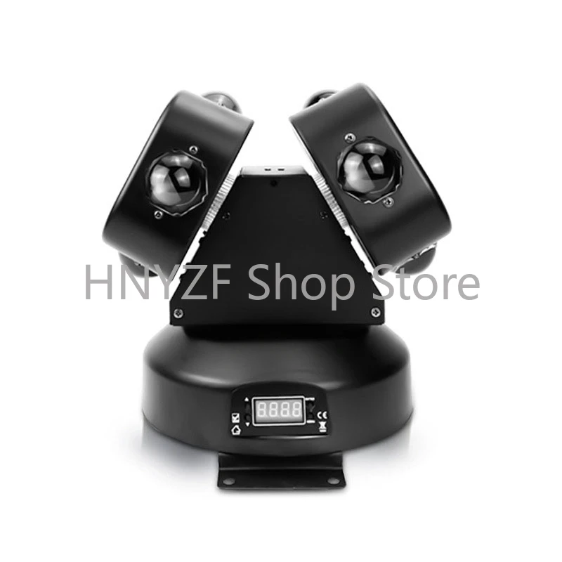 New120W Led 2 Heads Huofeng Wheel Moving Head Light Mini Dmx Rgb Laser Light Dj Disco Stage Wedding Music Party Bar Stage Lights