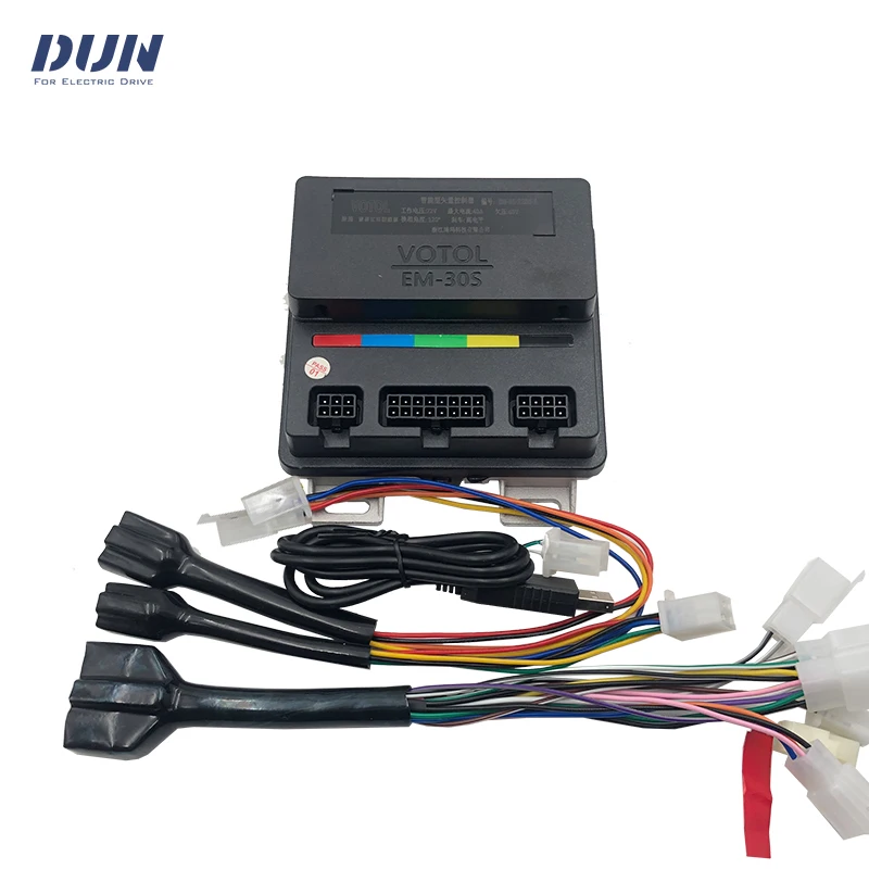 DUNELEC/VOTOL EM30S 40A 500W-1.5KW Sine Wave Scooter ECU Controller Motherboard For Mid-drive Hub Motor